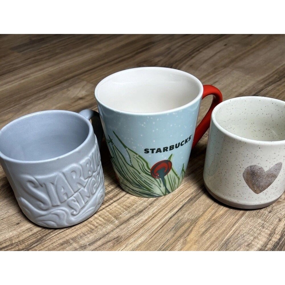Starbucks Mug Cup Lot of 3 Coffee Mugs  2016 2017 2020